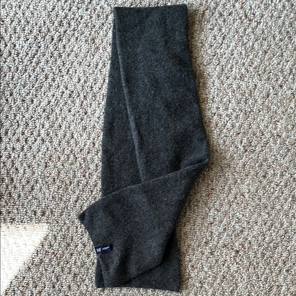 Wool Dark Gray Scarf